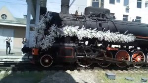 ЭКСКЛЮЗИВ! Ретро поезд Победа отправляется с Краснодар 1