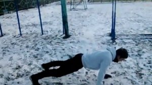 КроссФит тренировка часть 3/Подтягивания/Пресс/Отжимания/Приседания