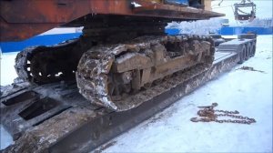 Старый экскаватор Драглайн ЭО5111б. Погрузка на трал. Переезжаем на новый участок работы.