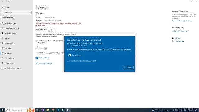 Windows reported that the hardware of your device has changed. Error code :0xc004F211 | SOLVED смотреть онлайн