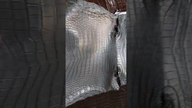 Натуральная кожа крокодила серая 37*137 см смотреть онлайн