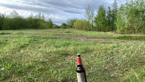 На велосипеде под дождём!
