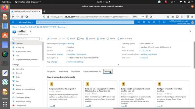 Azure - Deploy a Red Hat Enterprise Linux 8 Virtual Machine, set up SSH Key, change key permission смотреть онлайн