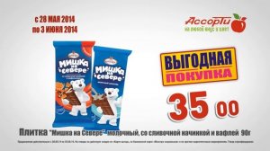 в сети продуктовых магазинов "Ассорти" и "Эконом" сок плитка пирожное
