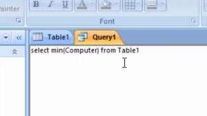 Calculate Minimum and Maximum using SQL query in Microsoft Access 2007@COMPUTEREXCELSOLUTION