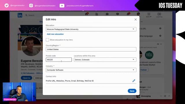 iOS Tuesday: How to optimize your LinkedIn profile. AppStore updates. смотреть онлайн
