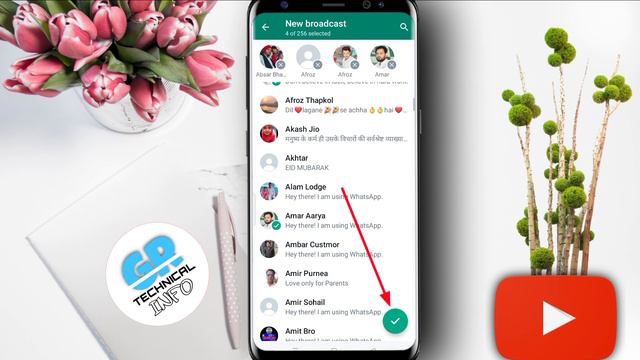 whatsapp par 5 se jyada logo ko message kaise bheje | whatsapp pr ek saath sabko message kaise bhej