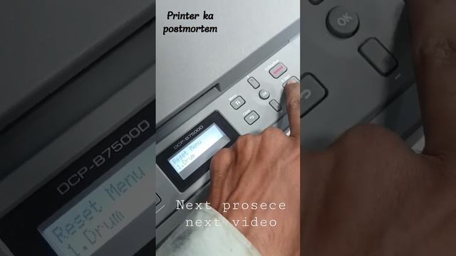 brother dcp b7500d replace toner reset how to reset brother printer #shortsfeed #shortsyoutube #sor