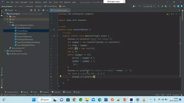 Core Java | Chapter 5 | Numbers | Print Binary number | Java Interview Question смотреть онлайн