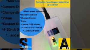 Peristaltic Pump Stepper Motor Drive up to 3 liters a minute SilentControlBoards