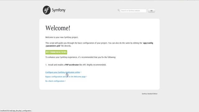 How to install Symfony Framework 2.5