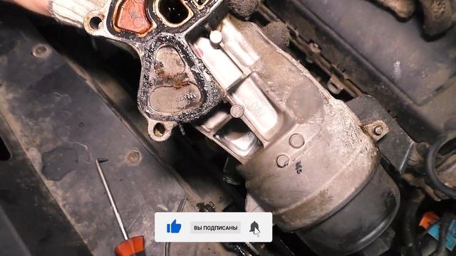 Ситроен Берлинго: ТЕЧЕТ МАСЛО: замена прокладок корпуса масляного фильтра ( теплообменник) смотреть онлайн