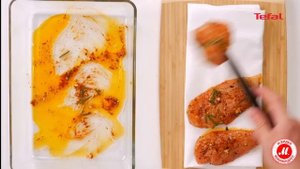 Нежные куриные грудки на гриле Tefal