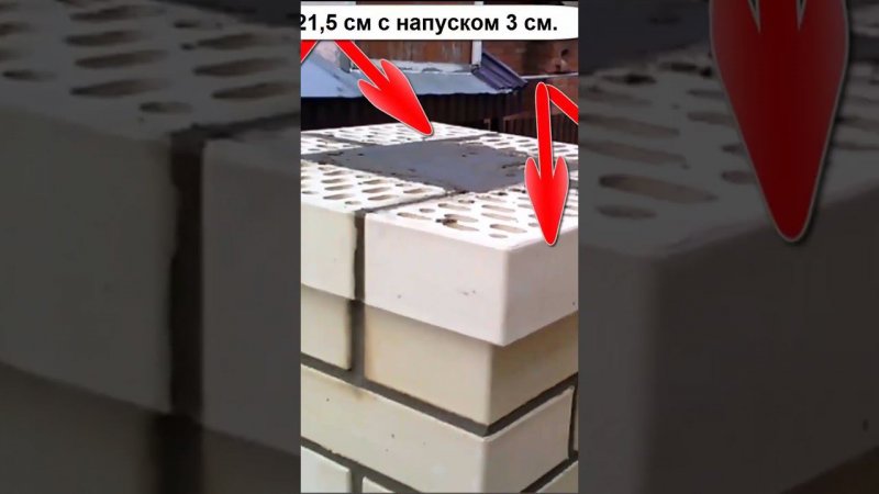 Распушка на кирпичных столбах