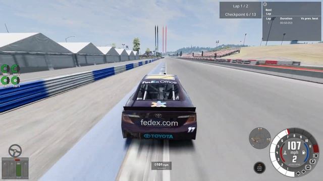 West Coast Trial: Toyota Camry NASCAR (Beamng Drive) смотреть онлайн