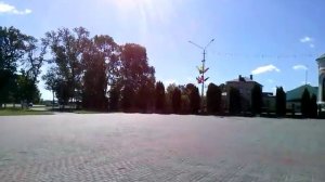 Город Речица, Гомельская область, Беларусь, центр города, 2016 год.