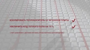 Пенощит WF16 50 маты для водяного теплого пола