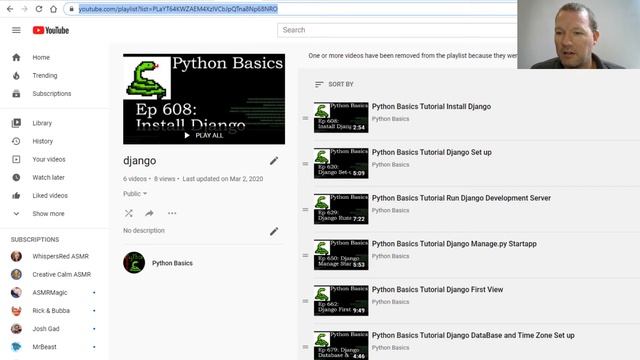 Python Basics Tutorial Django Series Continued