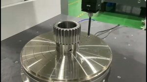 Измерение зубчатого колеса на КИМ Lead с использованием датчика SP80 и поворотного стола