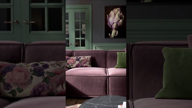Стильный фиолетовый диван VENTO от SKDESIGN  #дизайнерскаямебель #дизайнинтерьера #дизайнквартиры