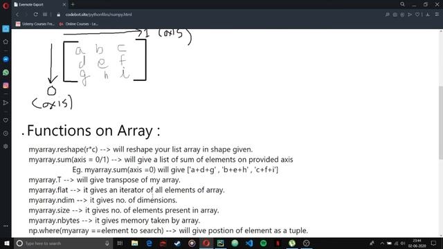 Numpy in Python #2 | Part- 2 | Numpy Tutorials