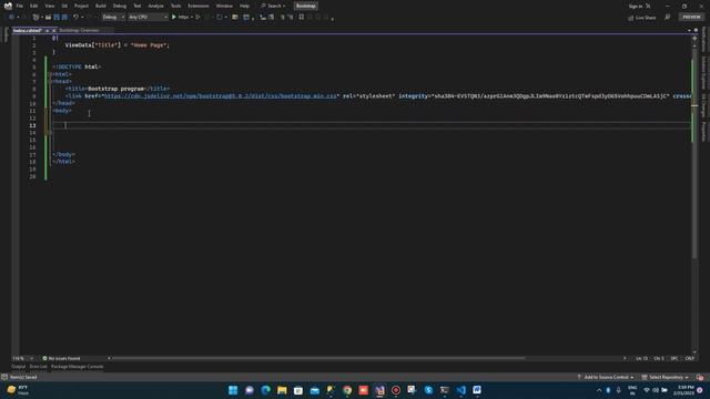 Use Bootstrap 5 0 in Dotnet Core MVC | How to use bootstrap with html tags