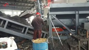 Брикетировочный пресс ECOHYDRAULIC для стружки металлов WBJ1250 .mp4