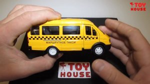 ИГРУШКИ МАШИНКИ МАРШРУТНОЕ ТАКСИ ГАЗ 3221 "ГАЗЕЛЬ" МАРШРУТКА ОБЗОР МОДЕЛИ