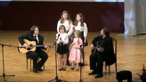 Косил Ясь Конюшину   выступление Семьи Скляровых на концерте Военной Академии