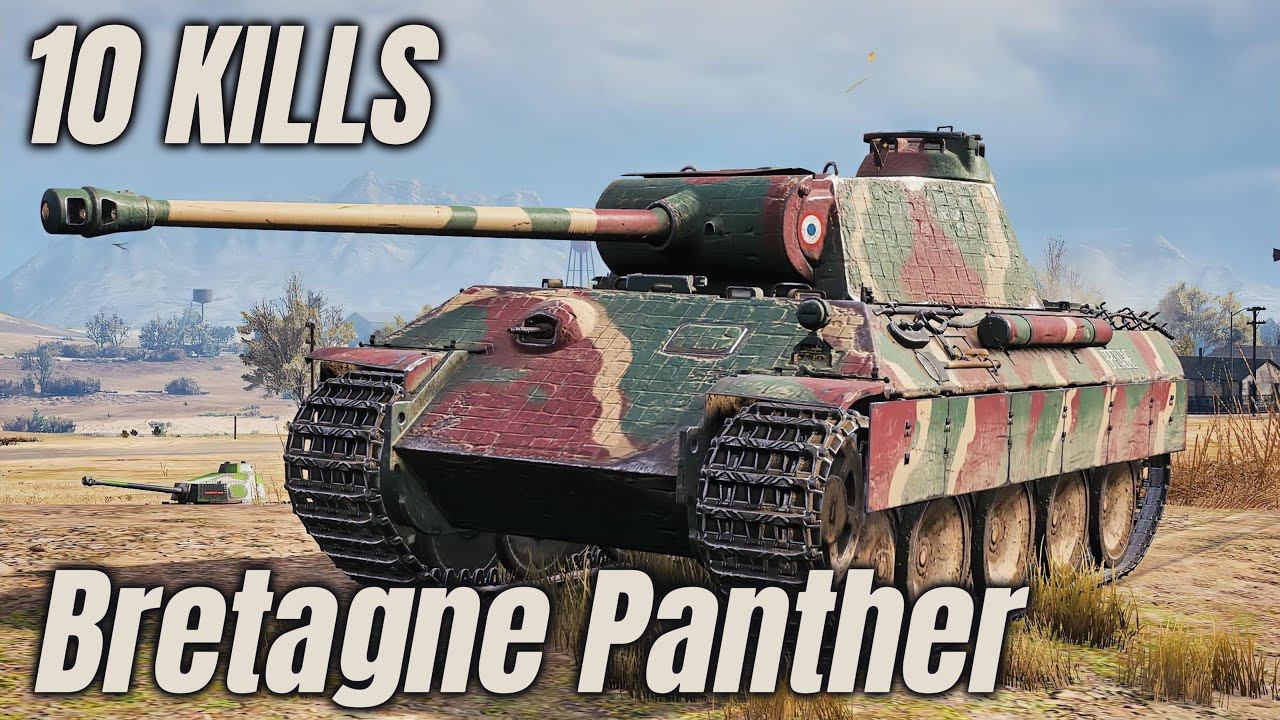Bretagne Panther - 10 Kills | World of Tanks смотреть онлайн