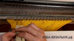 Машинное вязание кос и аранов⚡Араны и косы на однофонтурной вязальной машине⚡Узор №141