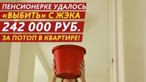 Пенсионерке удалось «выбить» с ЖЭКа 242 000 рублей за потоп в квартире!