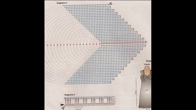 Платье крючком. Вязание+схема смотреть онлайн