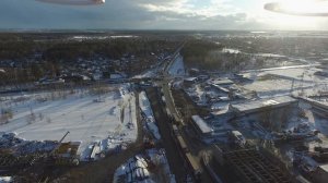 Стройка эстакады А-107 Юрово