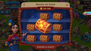 Open First Number Chest In 31 Time's | House Of Luck | Township Game |