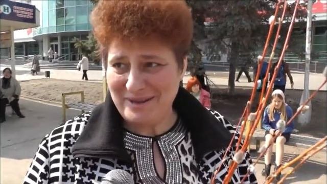 Вербное воскресенье. Акция по раздаче верб.