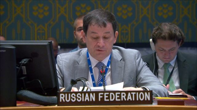 Chargé d'Affaires Dmitry Polyanskiy at UNSC briefing on the situation in the Middle East