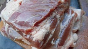 Шашлык из свиной грудинки
