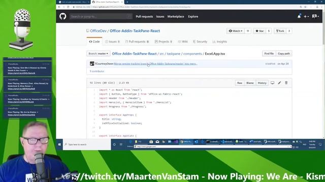 Live Coding - E31 - Office Development, Debugging, React and UI Fabric смотреть онлайн