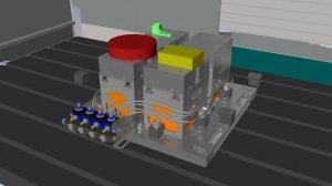 Установка системы нулевого базирования с 4 тисками ТП95-Г2 на станок