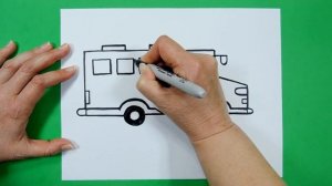How To Draw School Bus. Easy. Step by step. Drawing for kids. Як намалювати шкільний автобус.