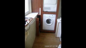 Стиральная машина на балконе Washing machine on the balcony