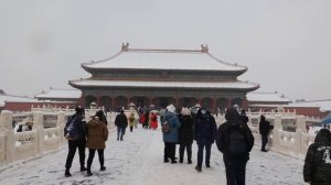 [4K] Amazing walking tour to Forbidden City with heavy snow 大雪下的故宫之旅