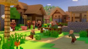 МАЙНКРАФТ ТРЕЙЛЕР КРЕСТЬЯНЕ И РАЗБОЙНИКИ ОФИЦИАЛЬНЫЙ! MINECRAFT TRAILER VILLAGE Q PILLAGE OFFICIAL!