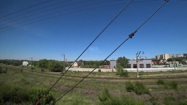 Станция Караганда-Пассажирская - поезд отправляется с 5-ого пути летом 2021 года