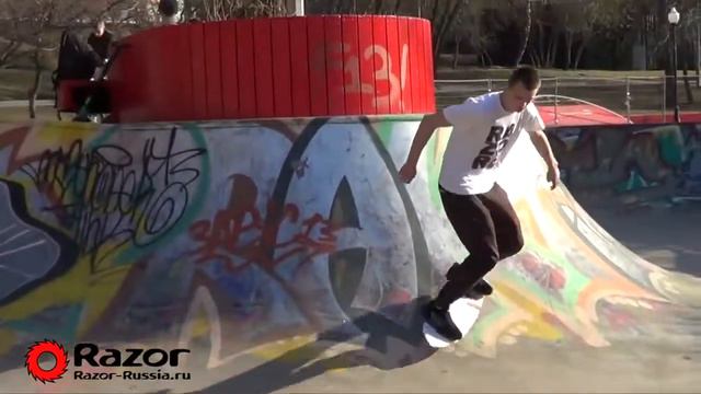 Обзор двухколесного скейта Razor RipSurf Трюки на роллерсерфе и вейвборде РипСёрф смотреть онлайн