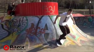 Обзор двухколесного скейта Razor RipSurf  Трюки на роллерсерфе и вейвборде РипСёрф