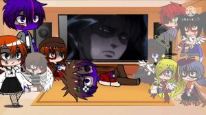 Fnaf react to fandoms part 2 | attack on Titan | Gacha club react