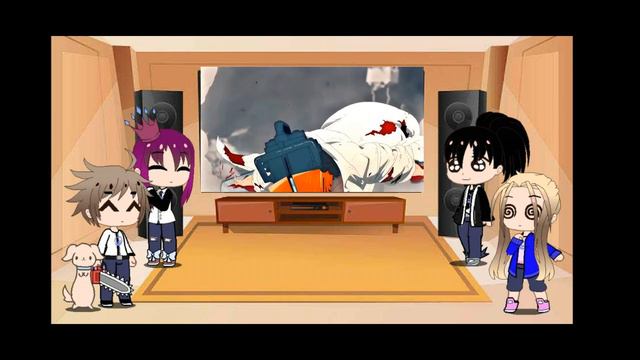 Chainsaw man react to future. Fandoms react. смотреть онлайн