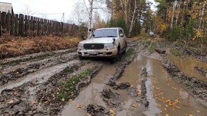 Рубимся в лес! Жёсткая колея, грязь, Ленд Крузер 100 валит на все деньги!